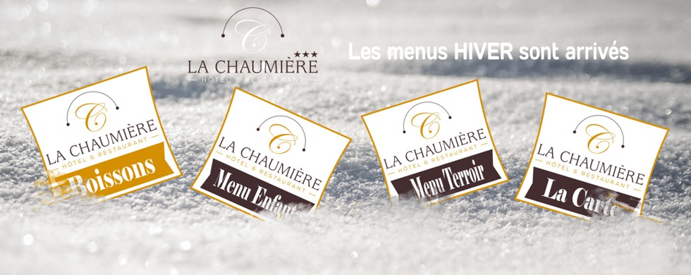 Menu Hiver Restaurant la Chaumière