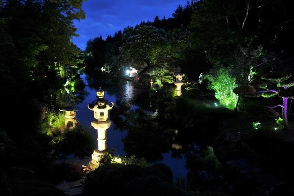 Le Parc Oriental de Maulévrier en nocturne
